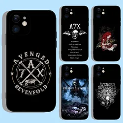 Avenged Sevenfold A7X Band Phone Case For Apple iPhone 15,14,13,12,11,XS,XR,X,8,7,Pro,Max,Plus,mini Silicone Black Cover