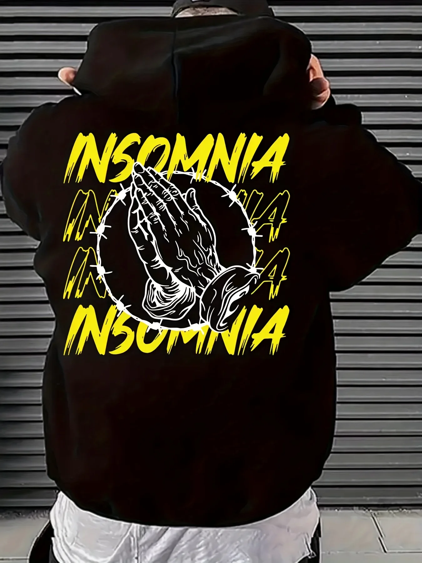 

Prayer Hands Graphic Printing Autumn and Winter Pure Cotton Men's and Women's Hoodies Casual Outdoor Street Sports Loose
