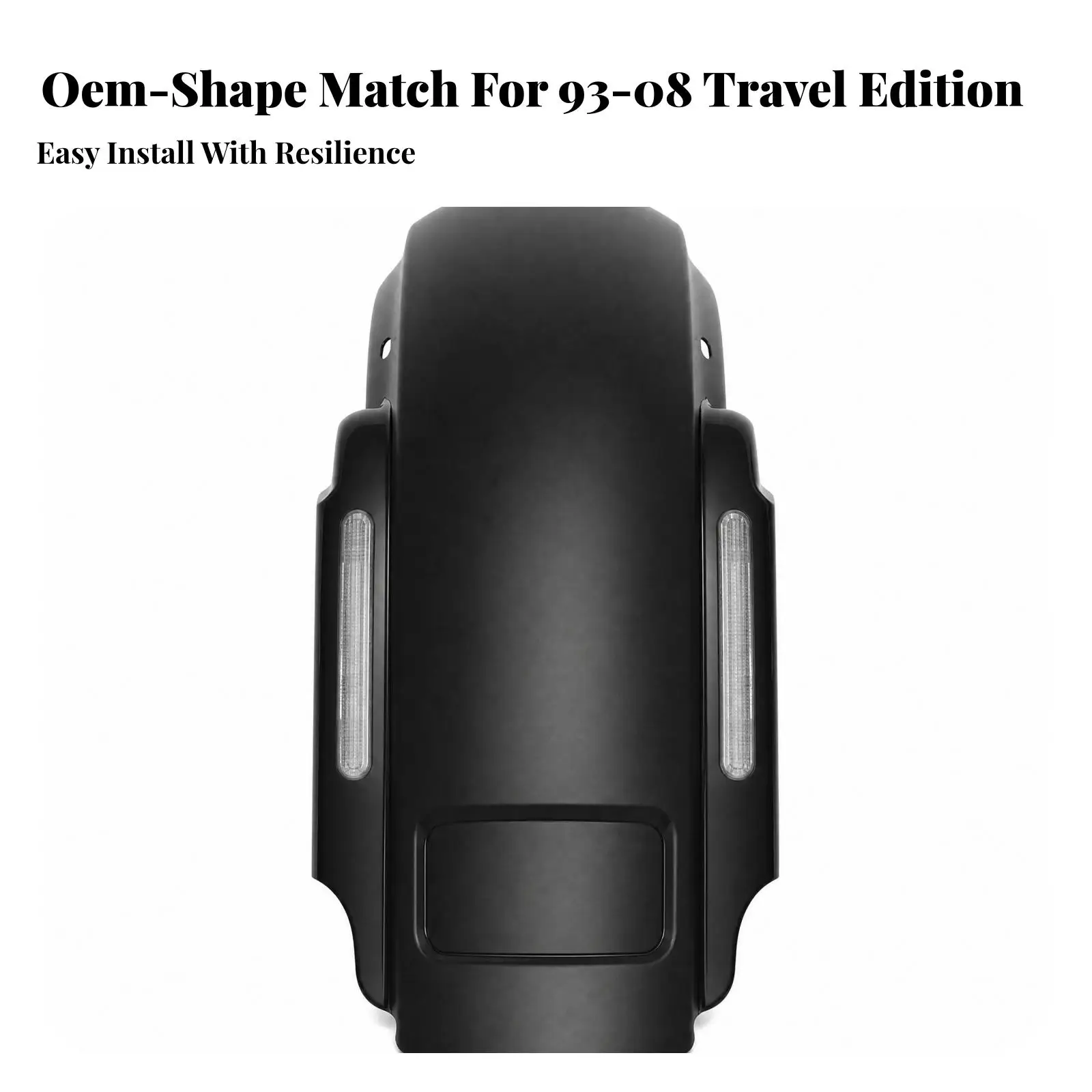 Motorcycle Part Aftermarket Rear Mudguard Kit with LED Stop Tail Turn Indicators Replacement