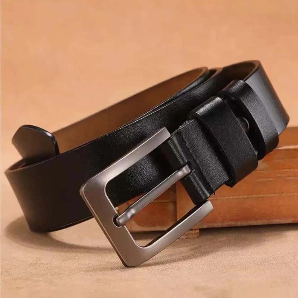 

Регулируемый мужской широкий ремень из сплава с текстурой, в стиле ретро, из искусственной кожи, с квадратной пряжкой, черный, для джинсов, для студентов
