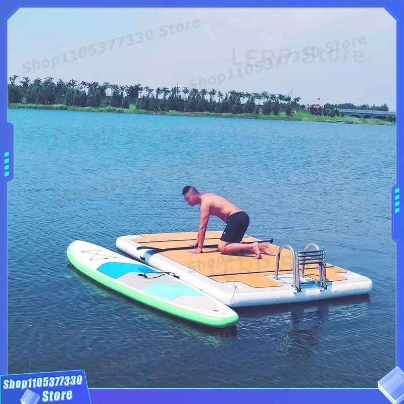 4 m Floating Island Inflatable Water Mat for Water Sports