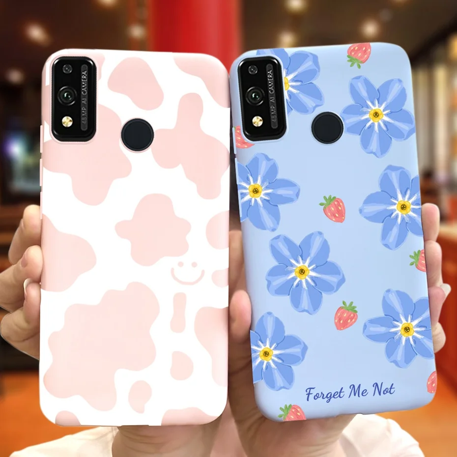 For Honor 9X Lite JSN-L21 Phone Case Honor 9X STK-LX1 Lovely Printing Macaroon Silicone Soft Cases Cover For Honor9X 9 X Lite