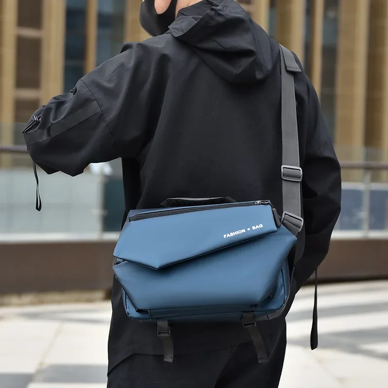 Bolso de hombro de tela Oxford para hombre, bandolera moderna de gran capacidad para viaje de negocios, versión coreana