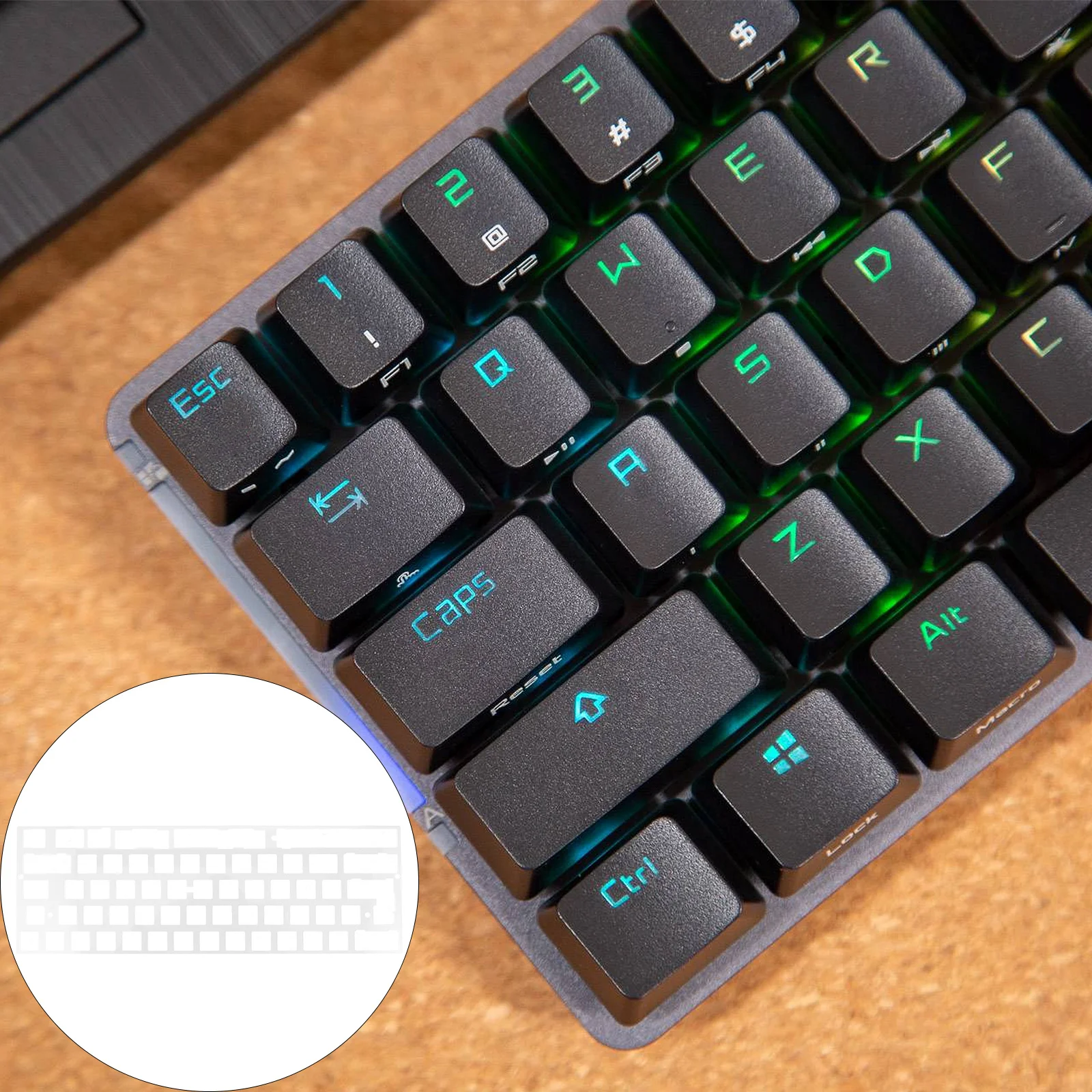 

2.25u Mechanical Keyboard Positioning Board Durable Support for 60 Customized Keyboards Exquisite Workmanship Long Time Use