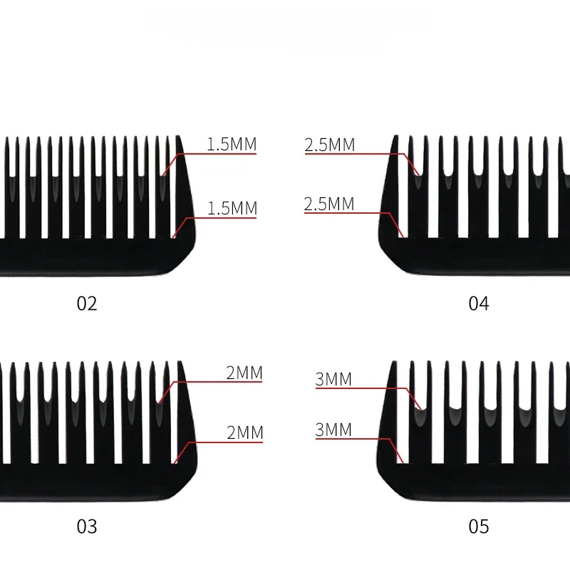 Plástico apontou-cauda cabeleireiro pente, cabeleireiro, tintura de cabelo profissional, alta temperatura, anti-estático, corte