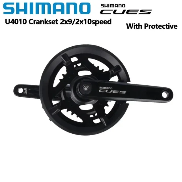 SHIMANO CUES U4000 Series FC-U4010-2 2-PIECE CRANKSET 2x11/10/9 Speed 170mm 40-26T/36-22T Bicycle Chainwheel Original Shimano