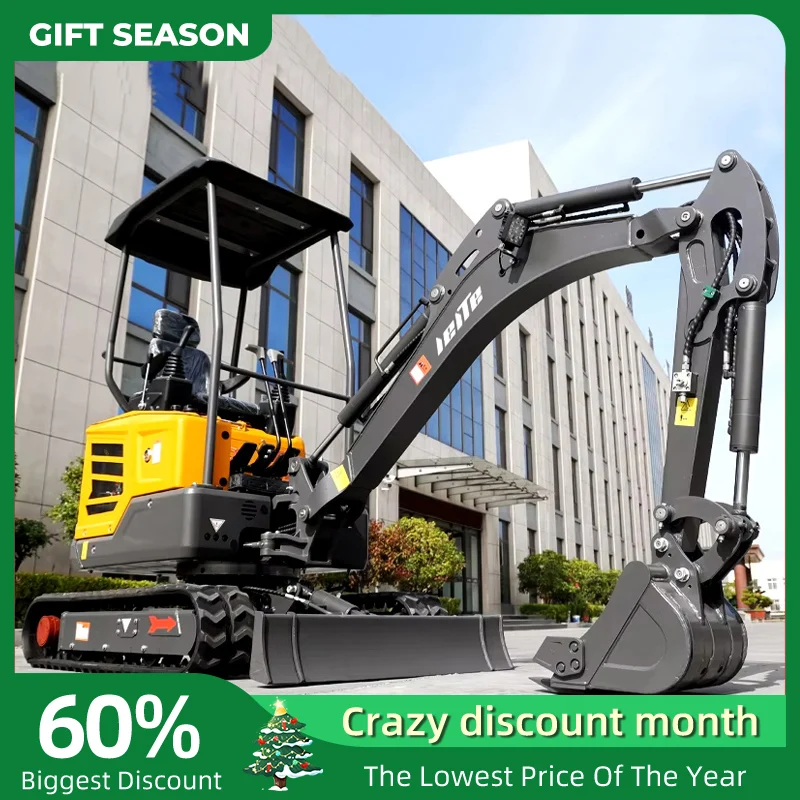 Customized Mini Excavator Bucket 2 Ton New Digger Excavators Factory Price New Crawler 1.6 Ton Minibagger