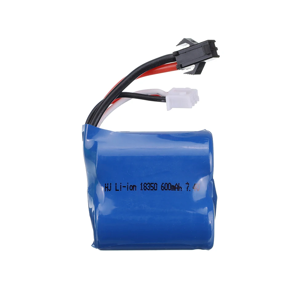 7.4V 600mAh 18350 Li-ion Battery + 7.4v Charger for Skytech H100 H102 High Speed Rc Racing Boat for JJ RC S1 S2 S3 S4 S5 Battery