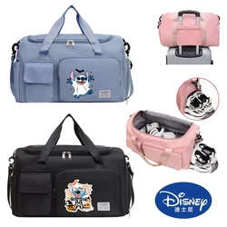 New Stitch Halloween Tote Travel Bag Gym Duffle Pack with Shoe Compartment Portable HandBag Large Capacity Clothes Storage Bags