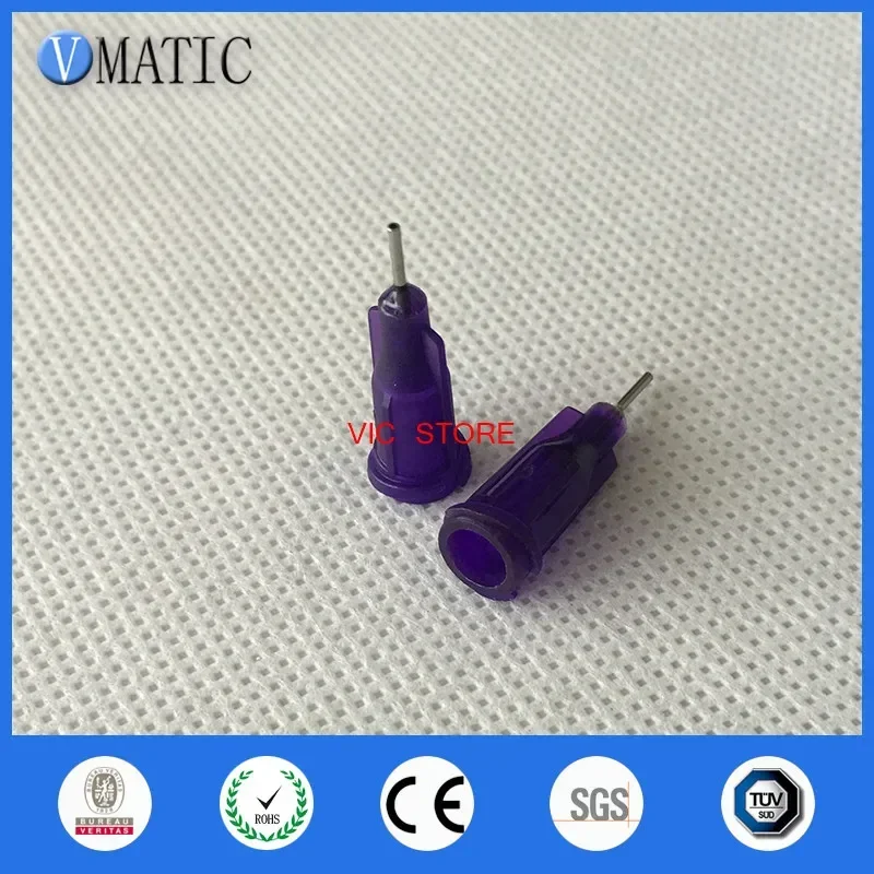 Frete grátis 100 peças 1/4 ''polegadas 21g luer lock cola dispensadora agulha