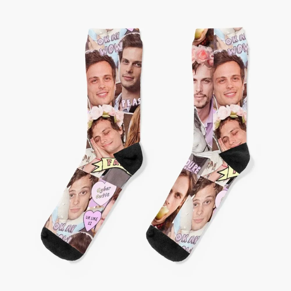 

Matthew Gray Gubler Kawaii Collage Socks New year's set Men's Socks Women's