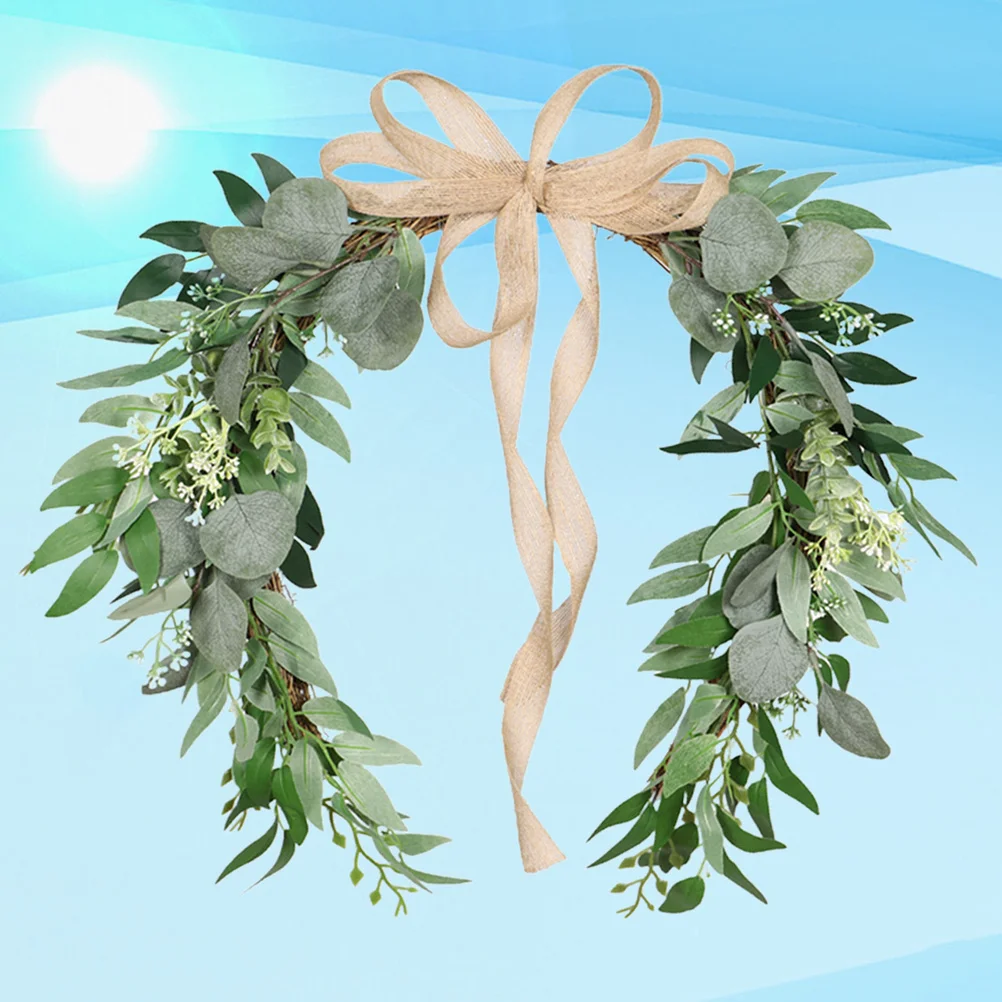 

Eucalyptus Leaves Artificial Garland Hanging Decoration for Wedding Store Home Wedding Party Eucalyptus Leaves Fake