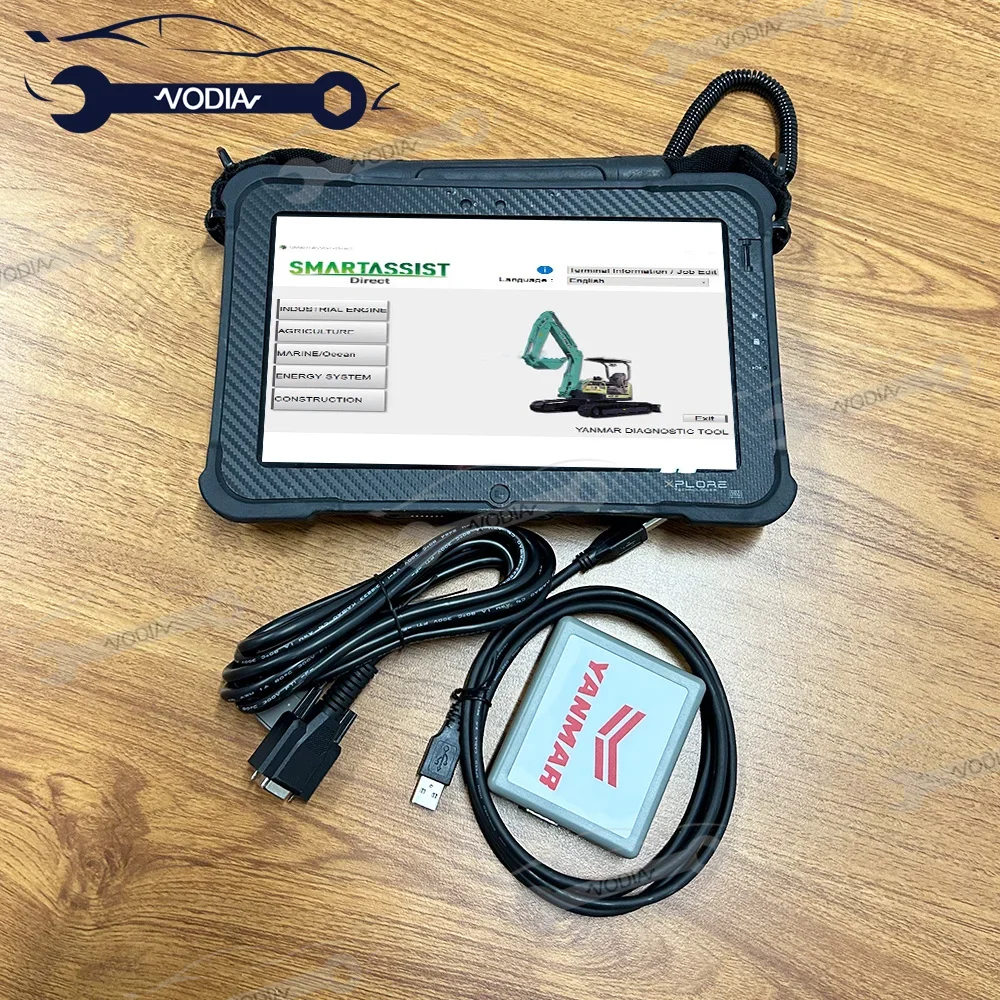 Detector Diagnostic Service Tool YEDST for Yanmar Diesel EFI Engine Yacht Excavator Ship and Xplore tablet