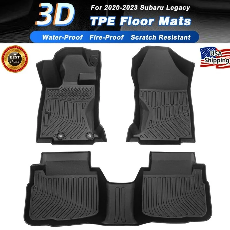 

All Weather Floor Mats for Subaru Outback Legacy 2020-2024 3D TPE Rubber Liners United States