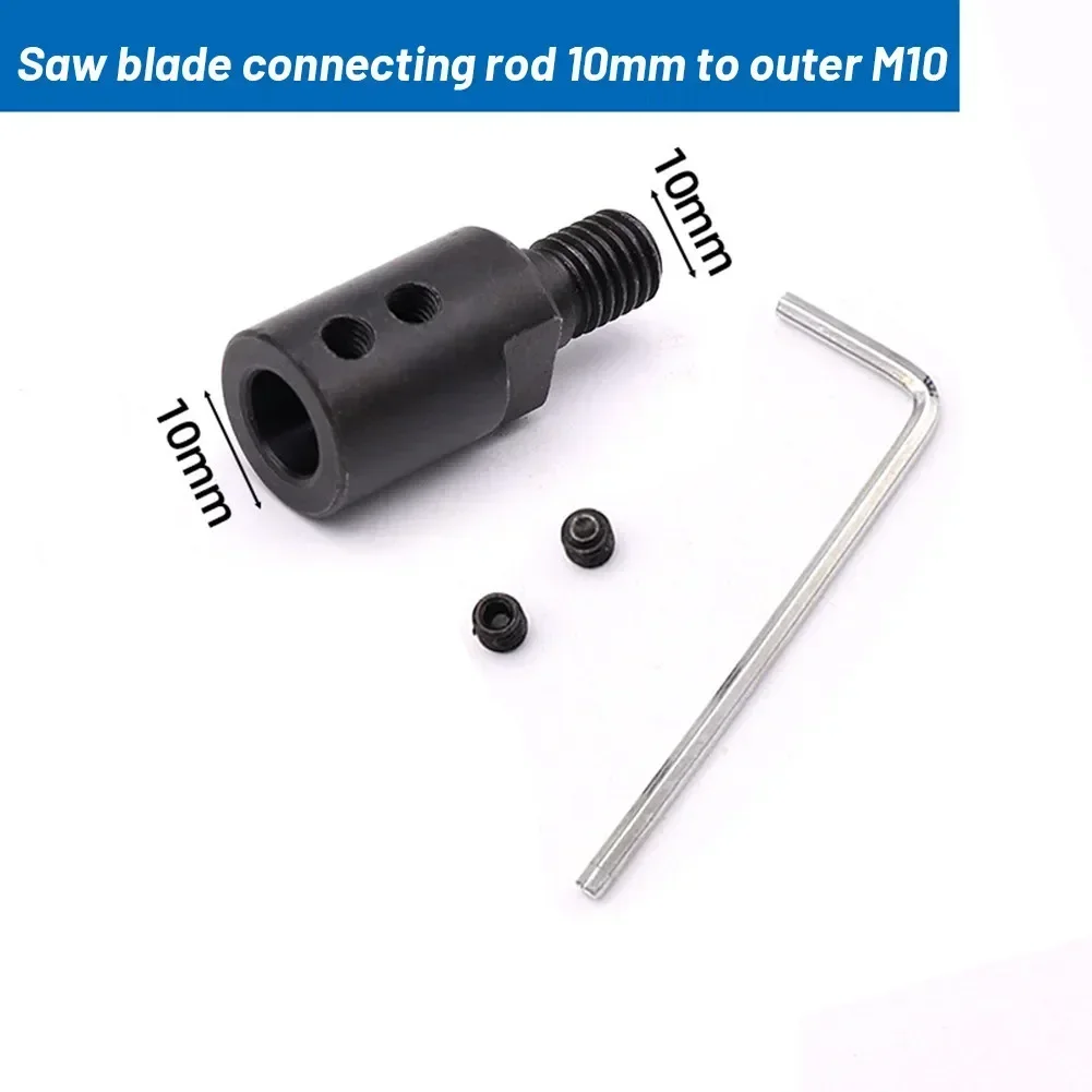 1 Set M10 5-14mm Shaft Motor Shaft Coupler Sleeve Saw Blade Coupling Chuck Adapter Angle Grinder Tool