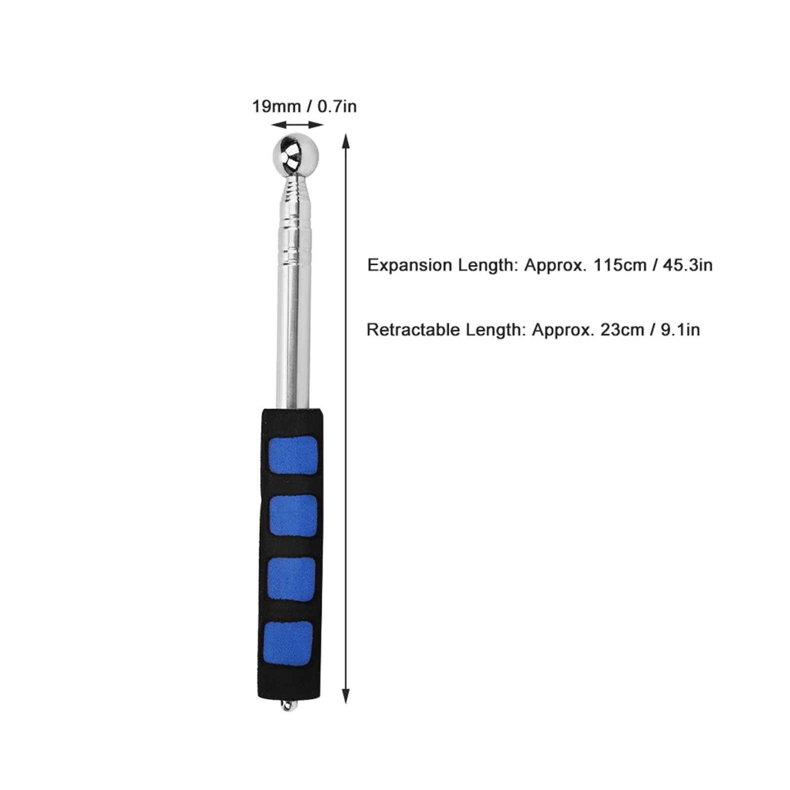 115CM Telescopic Hollowing Drum Detection Hammer House Decoration Inspection Test Hammer Sound Detection Hammer Detection Hammer