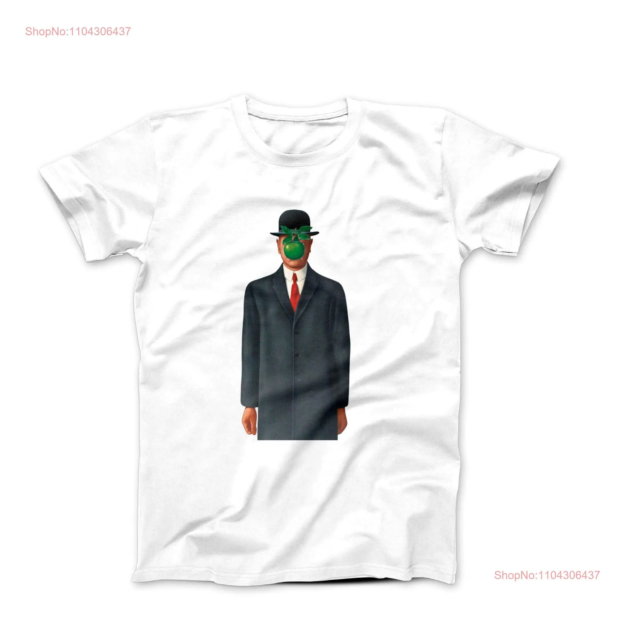 Rene Magritte The Son of Man 1964 Artwork T Shirt long or short sleeves