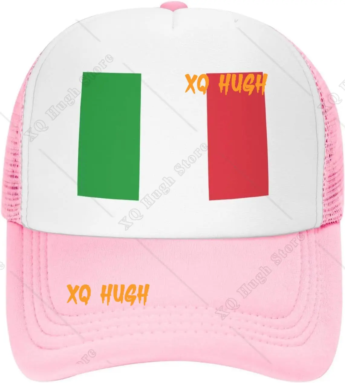 Italia Italy Flag Unisex Trucker Hat  Mesh Baseball Cap Dad Hat Black