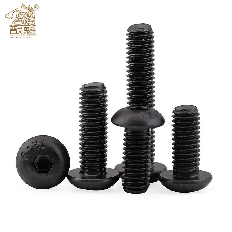 

100/50/20/10/5/2/1 piece m1.6 M2.5 m3 M4 M5 M6 M10 M12 grade10.9 hexagon round head hollow screw iso7380