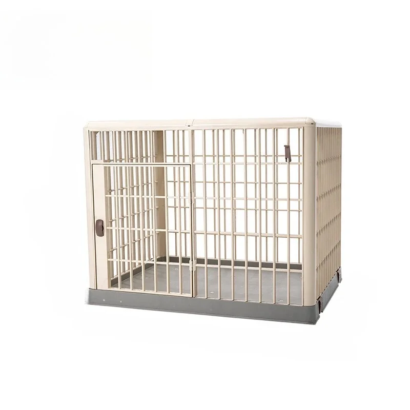 Resin Dog Cage with Toilet Household Indoor Small and Medium Dog Teddy Pet Kennel