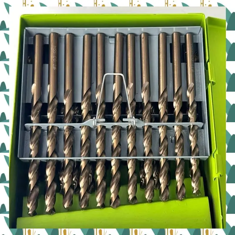 工業用グレードの全研削小型ツイストドリル-60pc-高速度鋼丸シャンク番号ドリルボックス