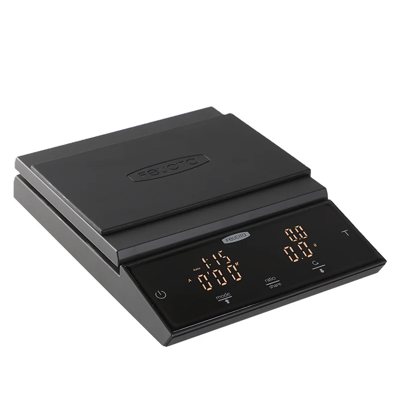 Felicita Parallel Plus Smart Digital Coffee Scale 2kg 0.1g High Precision Ratio Hand Drip Coffee Scale Type-C Charging Kitchen F