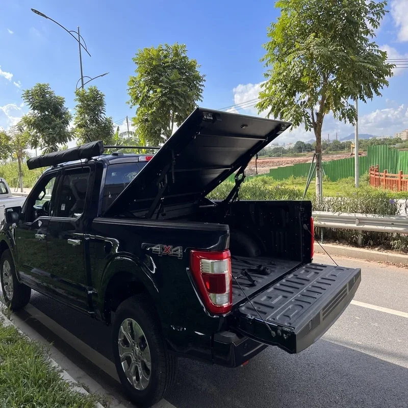 For great wall poer cannon 4x4 off-road accessories Waterproof  Hard Aluminum Lifting Lift-up tri-fold bed cover