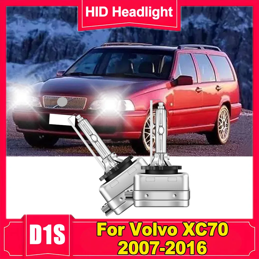 

2PCS D1S Xenon Headlight 6000K Super Bright Original HID Headlamp Low Beam Bulb For Volvo XC70 2007-2014 2015 2016 Plug and Play