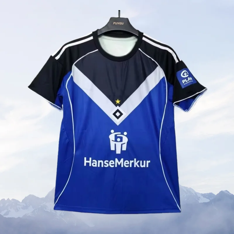 Camiseta de fútbol Y2K oversize casual del Hamburger SV, equipación de local y visitante de la Segunda División Alemana 2026, para surfear en la playa