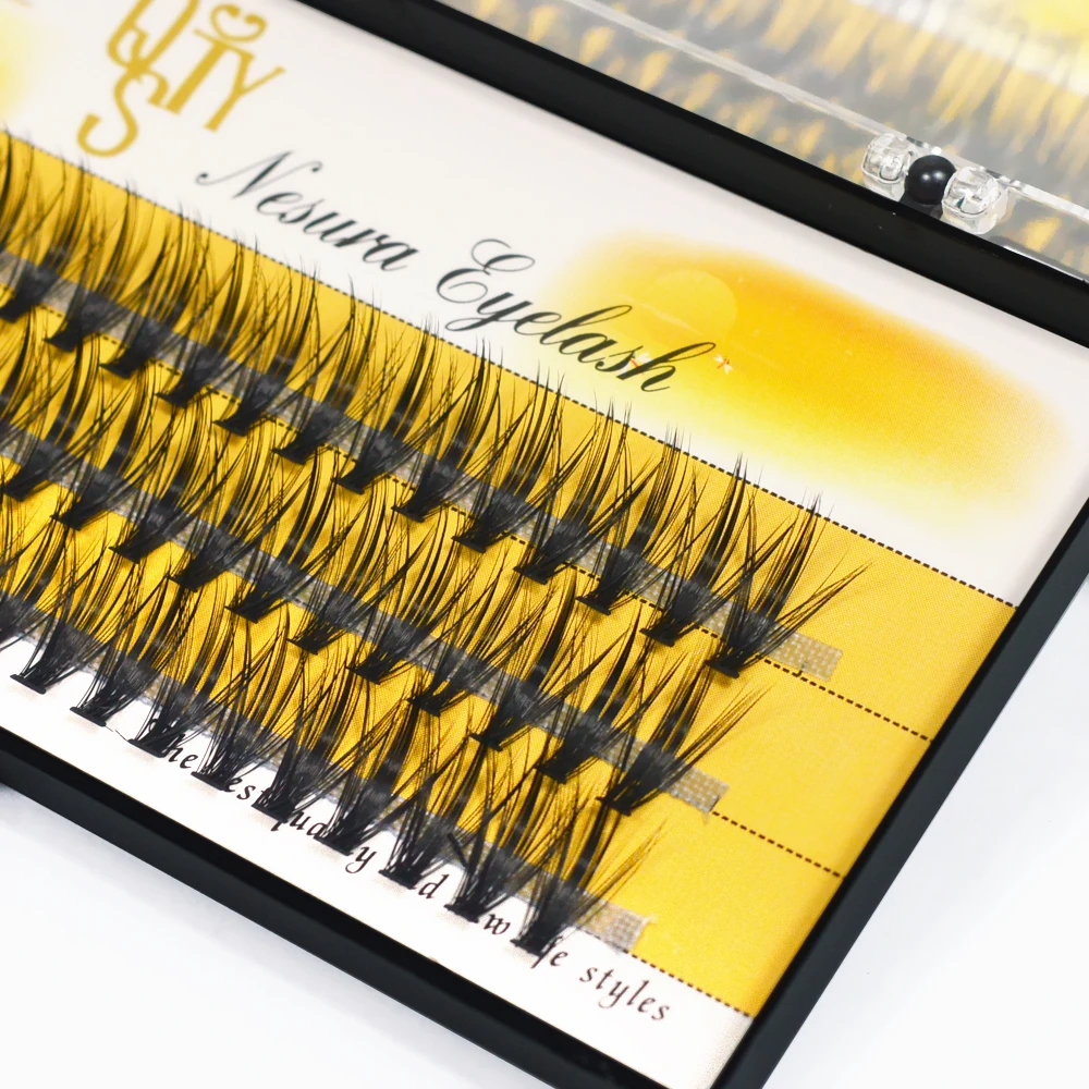 30D Eyelashes Extension 60 Bundes Segmented Clusters Lashes Fluffy Natural Cluster False Eyelash Premade Volume Fans Individual