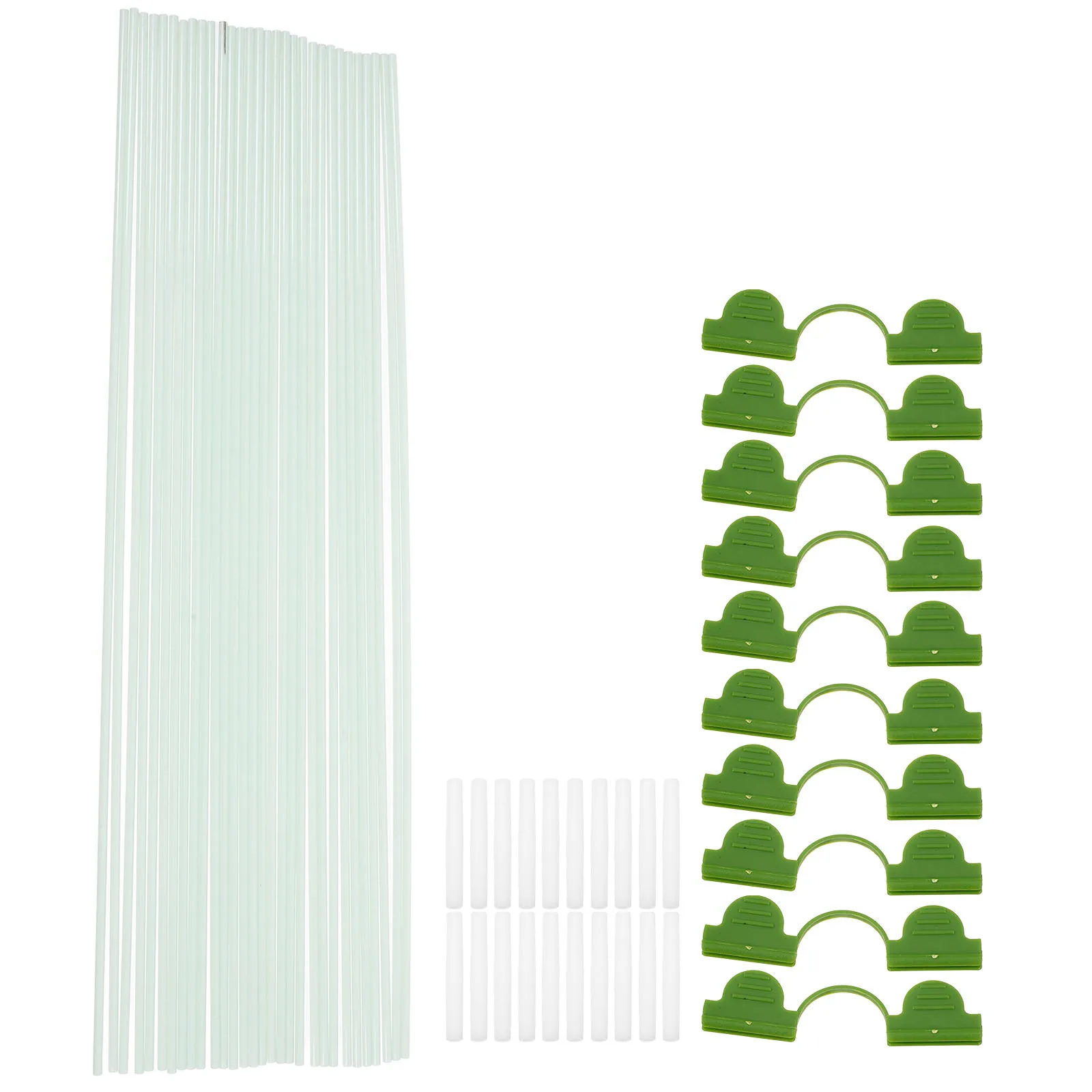 

1Set Plant Support Stands Heavy Duty Garden Hoops for Frost Protection Greenhouse Tunnel Cover Growing Frame Row Cover Hoops