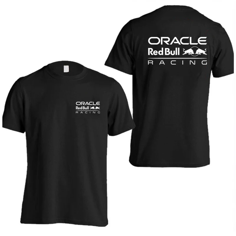 ريد بول شعار سباق فريق الرجال تي شيرت الصيف قصيرة الأكمام النساء تي شيرت موضة جديدة 100% القطن الرياضة زوجين الملابس بلايز