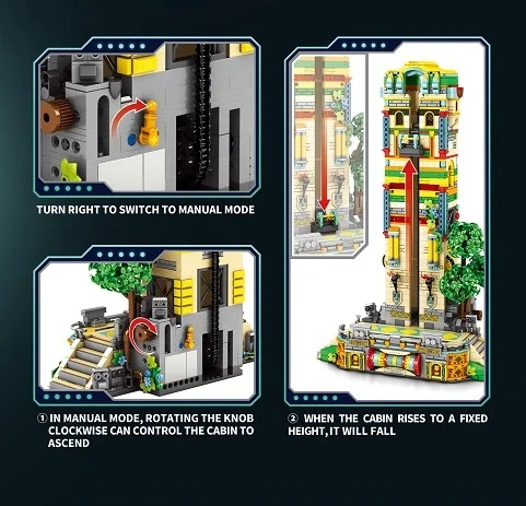 Compatível com Lego edifício medieval máquina de salto blocos de construção modelo de montagem de construção presente de Natal de Halloween