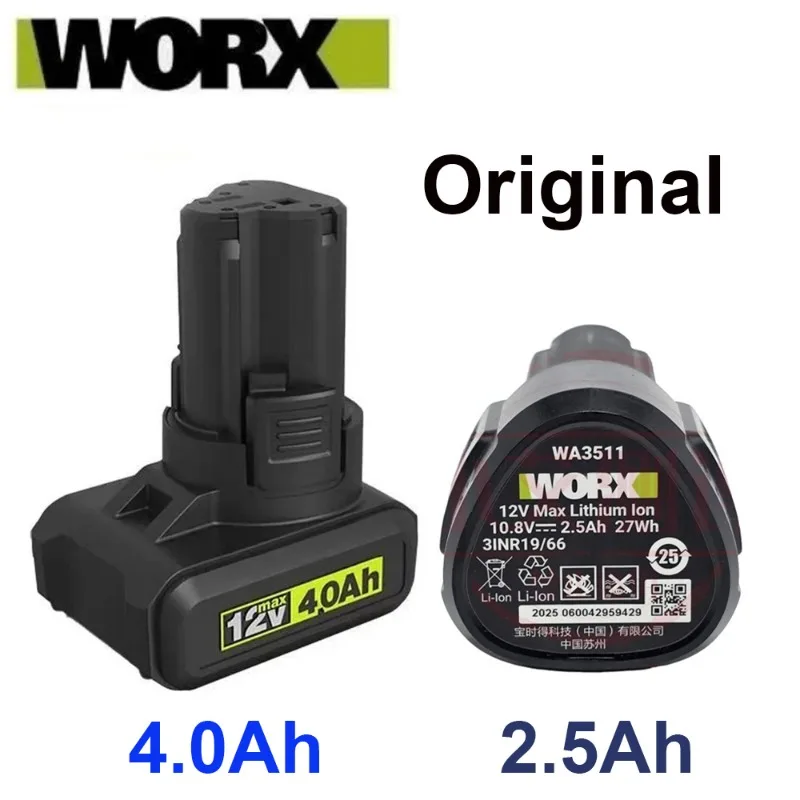 Original 12V 2.5Ah Li-ion battery for WORX Kress 12V WU280 W