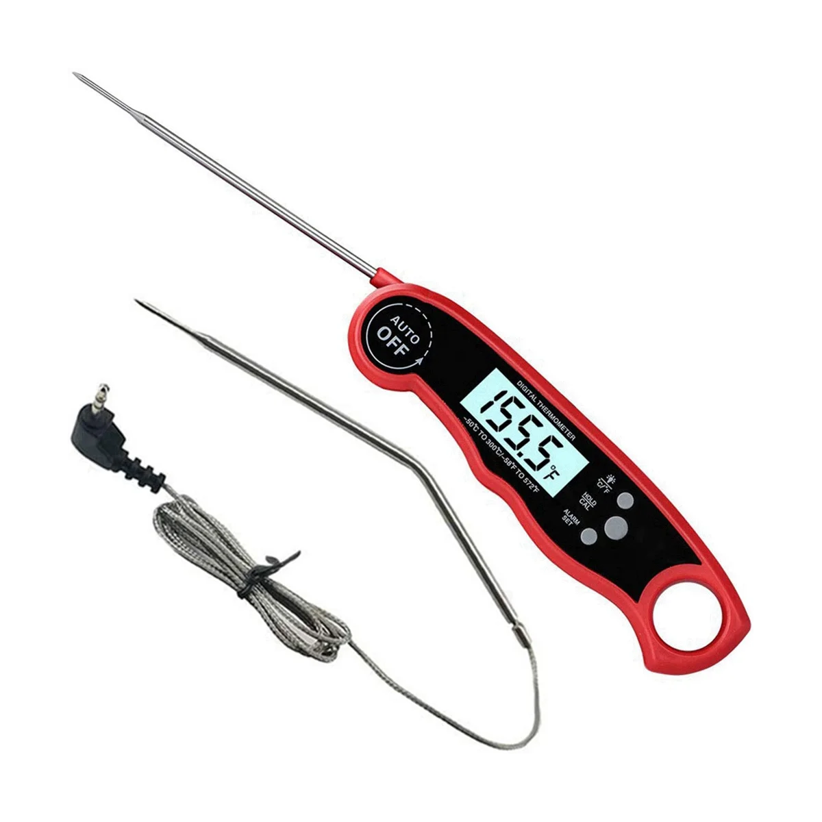 

Digital Thermometer Oven Double Probe Cooking Thermometer with Alarm Function Suitable for Meat, Food, Barbecue, Etc