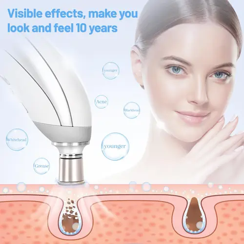 Imagen 2 del producto Máquina de microdermoabrasión de diamante mejorada, eliminación de espinillas, dispositivo profesional de limpieza profunda Facial, uso doméstico, cuidado de la piel Facial