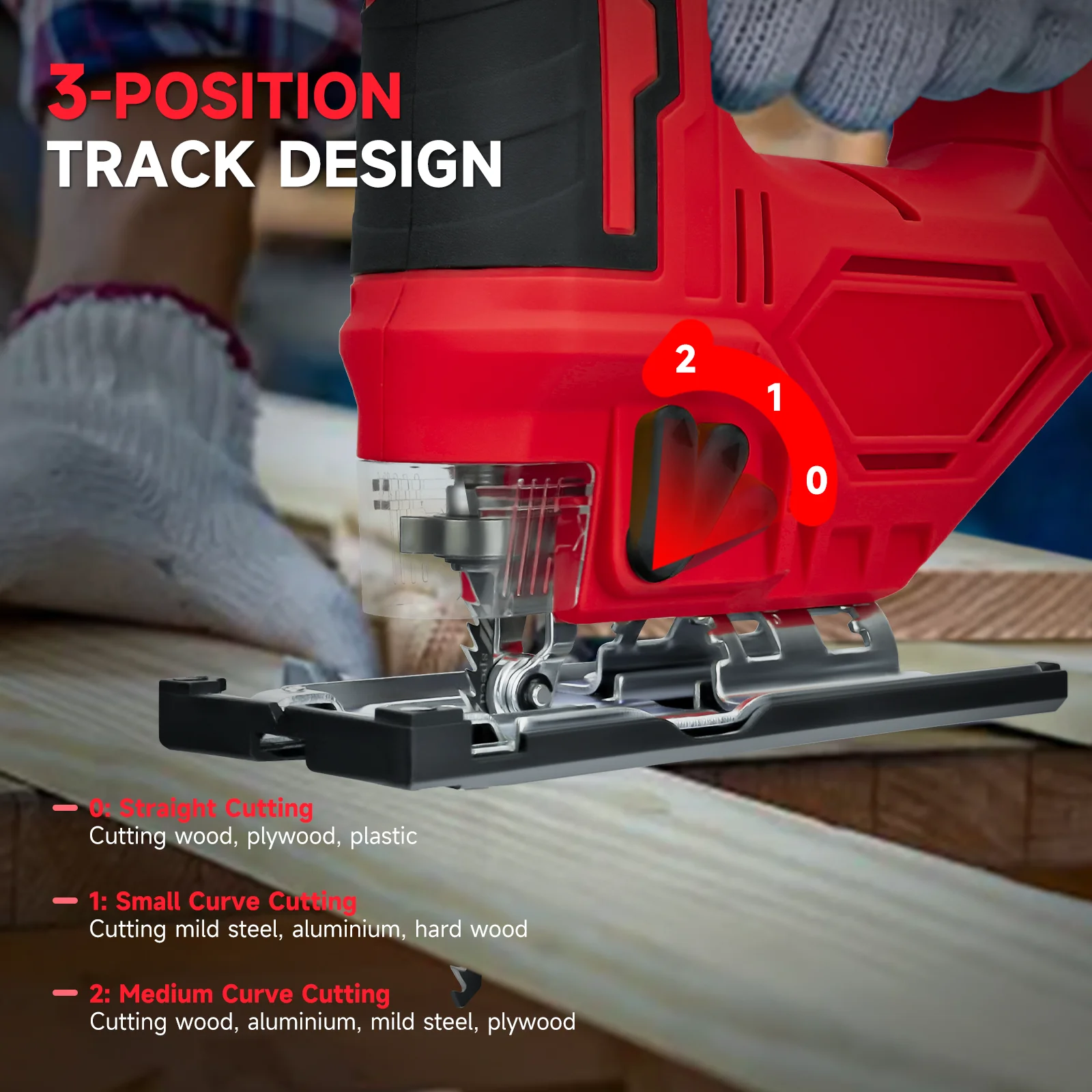 منشار تهزهز كهربائي لميلووكي بطارية 18 فولت 2700 دورة في الدقيقة سرعة متغيرة 3 أوضاع إعداد مداري أداة بانوراما لاسلكية (بدون بطارية)