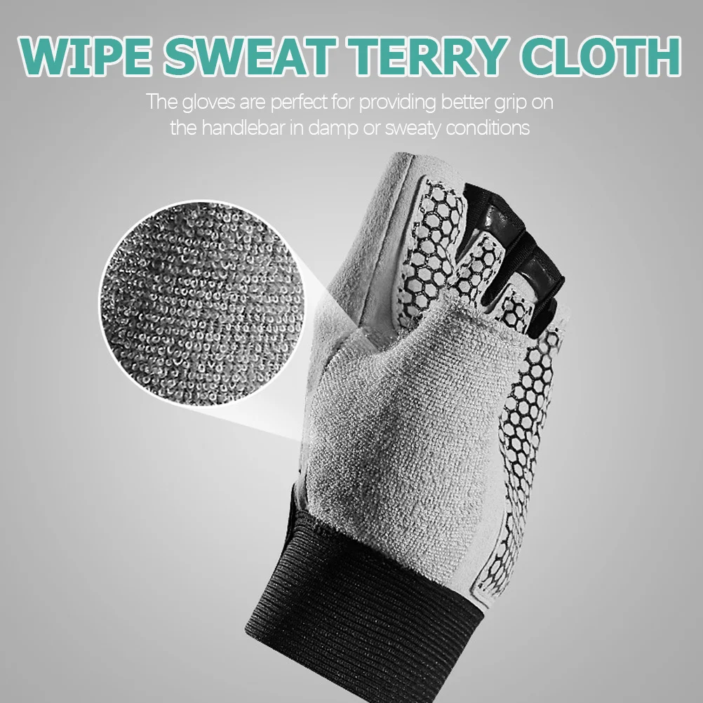 

1Pair Workout Gloves Half Finger Breathable Moisture Wicking Fitness Gloves for Weightlifting Gym Training Cycling