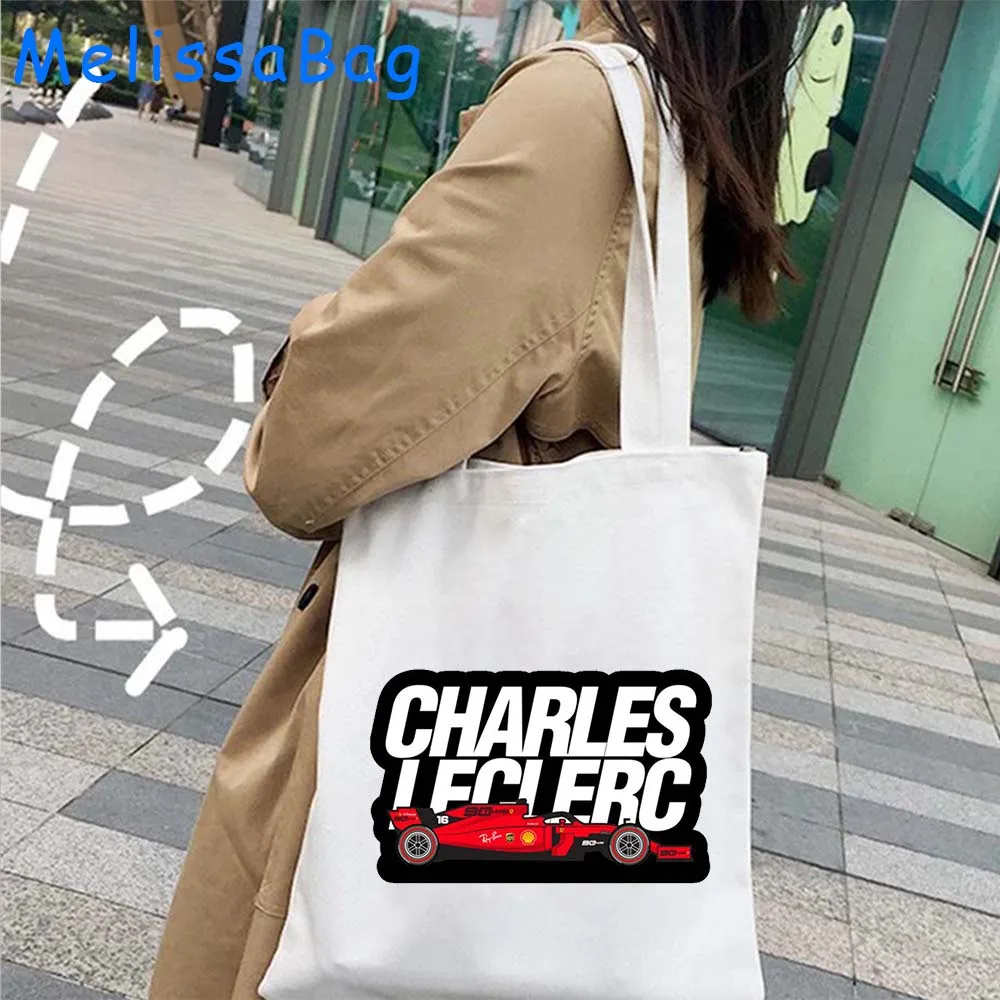 Smooth Operator Carlos Sainz F1 Racer Number Racing Formula1 Lando Norris 4 Fan Gifts Canvas Shoulder Tote Bag Shopper Handbags