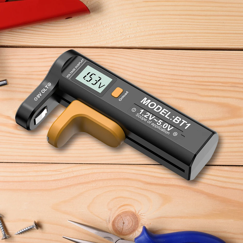 

LCD Digital Battery Tester Battery Capacity Check Detector Volt Checker Measurements Tester AA/AAA/C/D Button Cell Measurement
