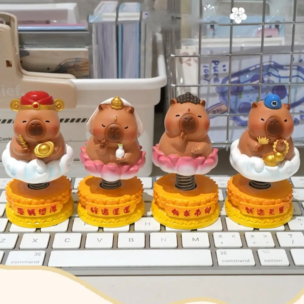 

Creative Capybara Tabletop Ornaments Kawaii Cute Cartoon Capybara Car Interior Figurines Resin Unique