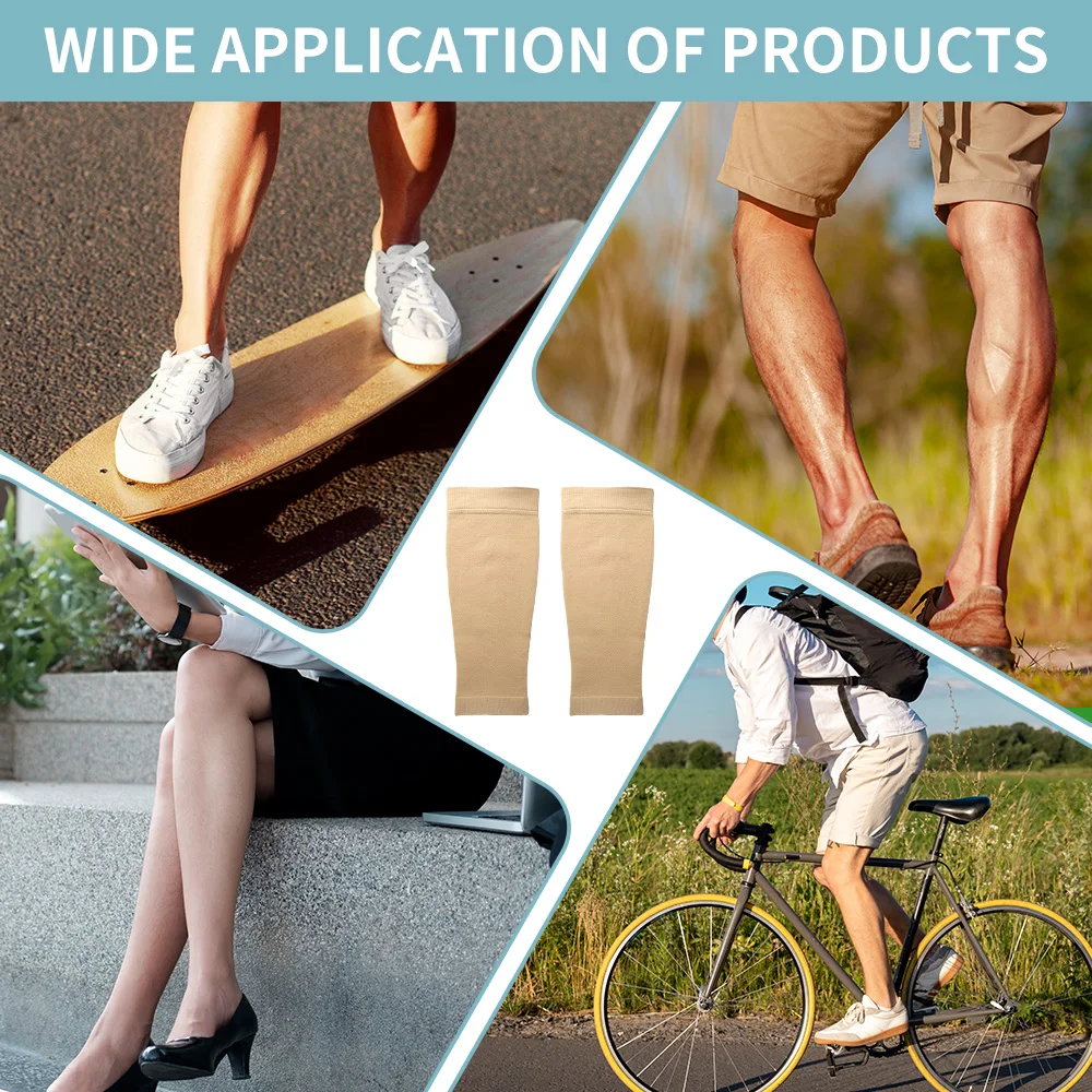 Hh Compression Calf Support Sleeves Leg Footless Pressure Socks for Splints Varicose Veins Lymphedema Running Cycling