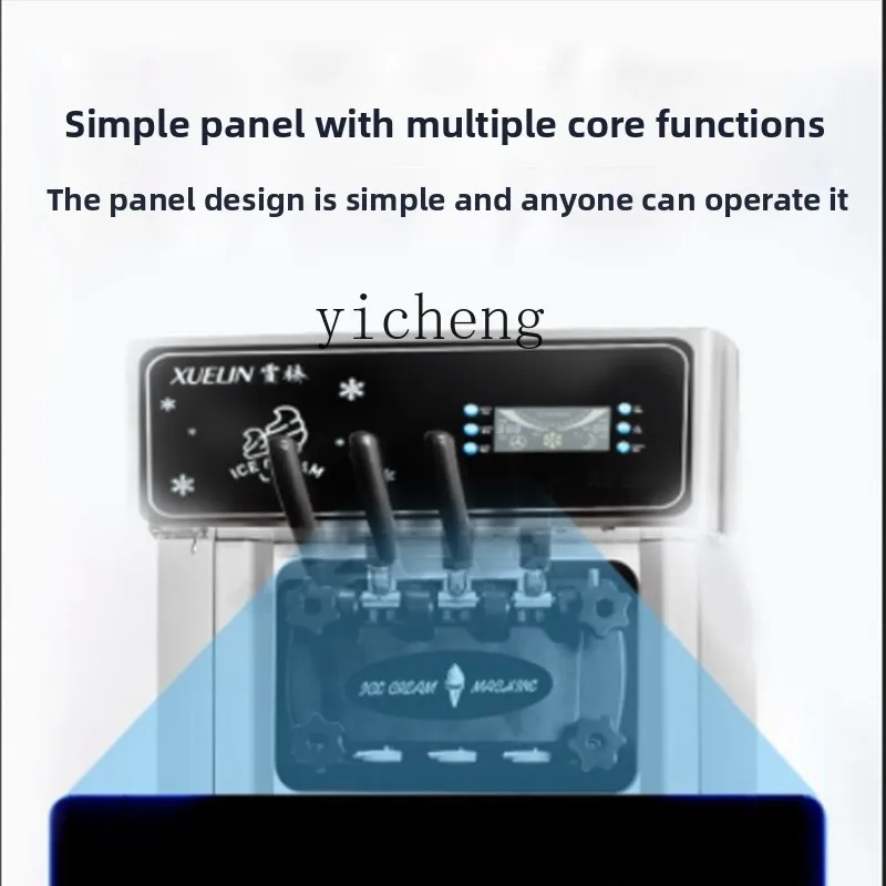 ZK Automatic Ice Cream Machine Commercial Vertical Large Capacity Desktop Cone Ice Cream Machine