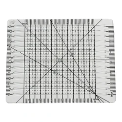 Slotted Quilting Ruler Durable Patchwork Ruler Transparent DIY Craft Cutting Ruler Template for Designer Pattern Maker