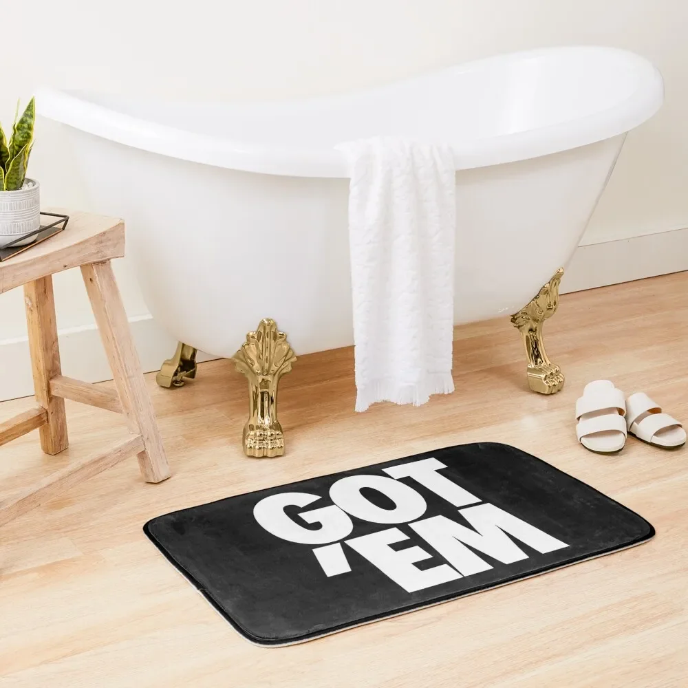 

Got Em Black & White Bath Mat Bathroom Foot Things For Bathroom Kitchen Carpet Mat