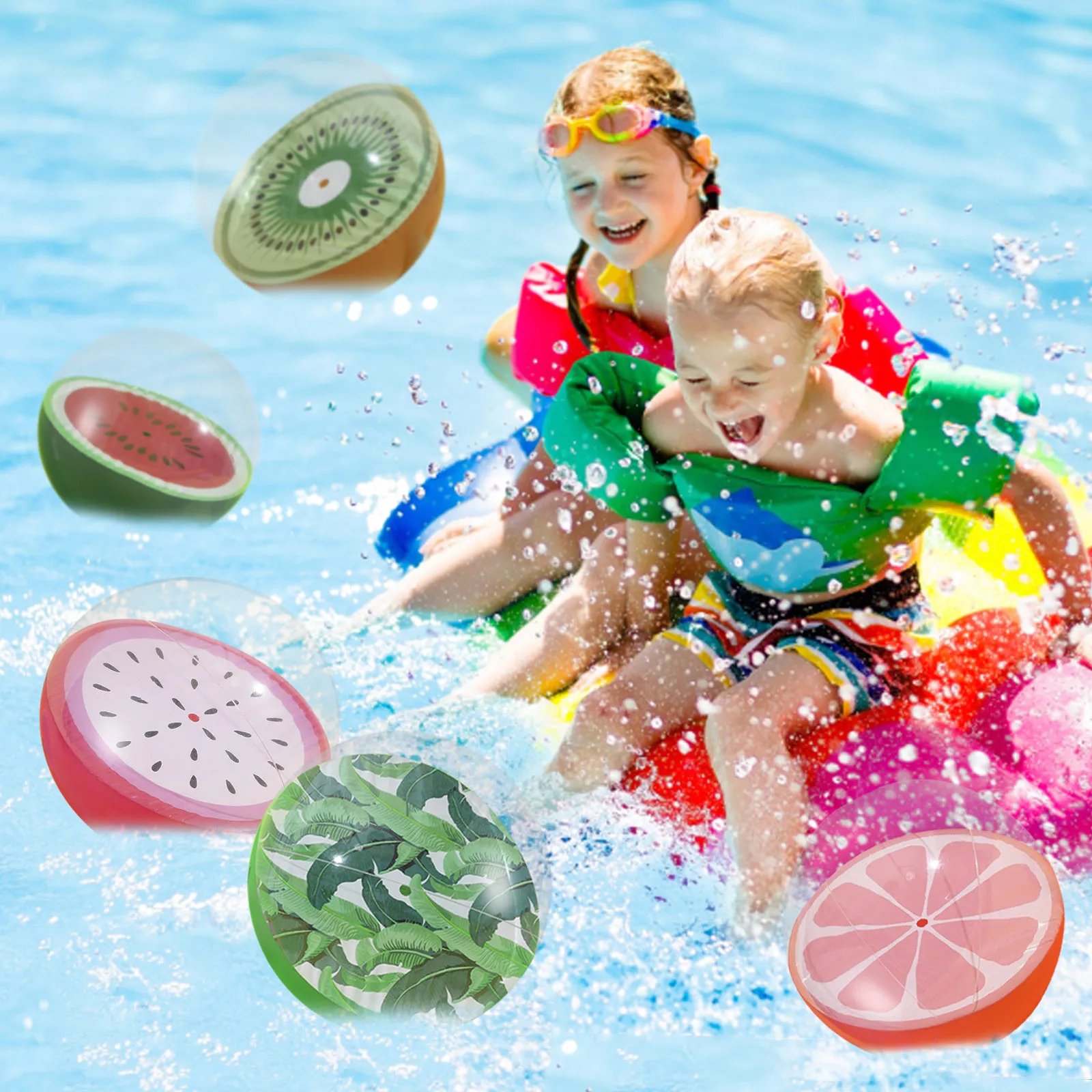 Inflatable Large Beach Ball Pool Accessory Beach Theme Water Sand Toy Favors Party Decoration Pool Toys Supplies Water Balloons