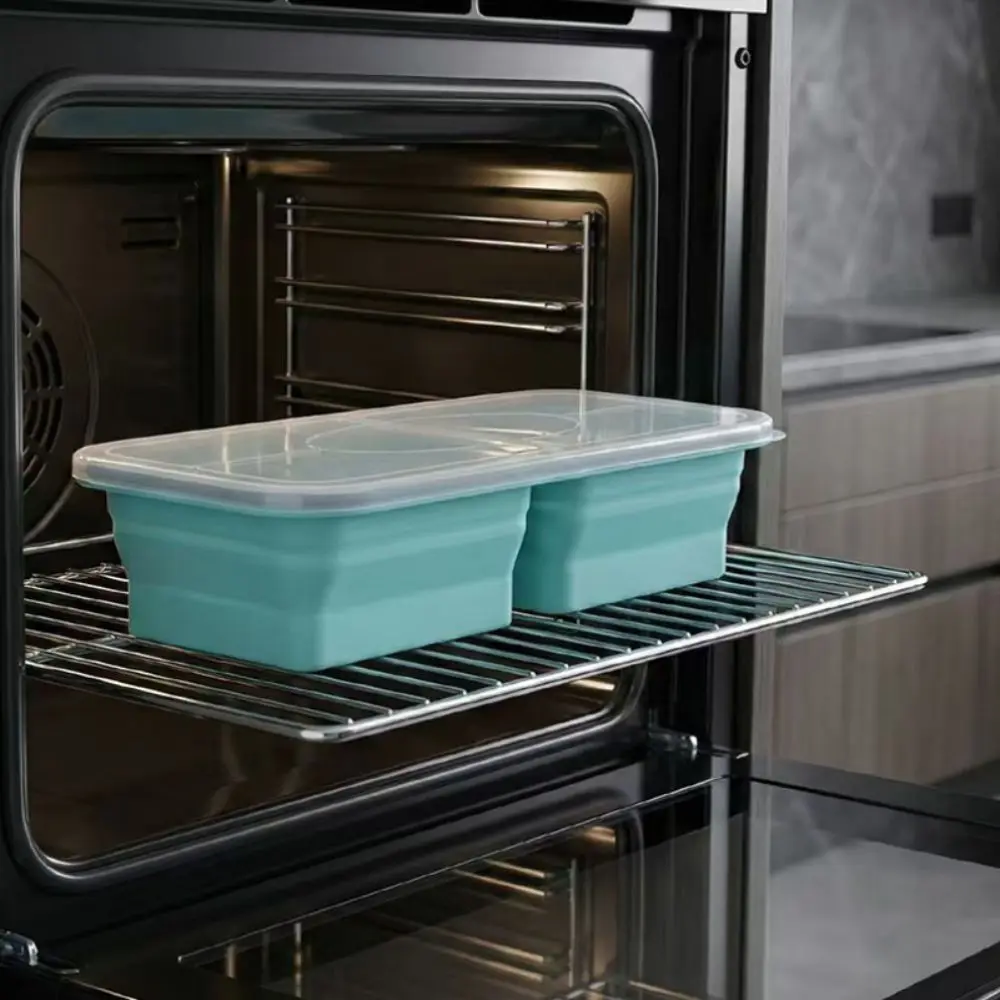 

New Foldable Silicone Freezer Tray Reusable with Lid Silicone Freezer Mold Large Size Silicone Soup Cubes Tray Freezer Use