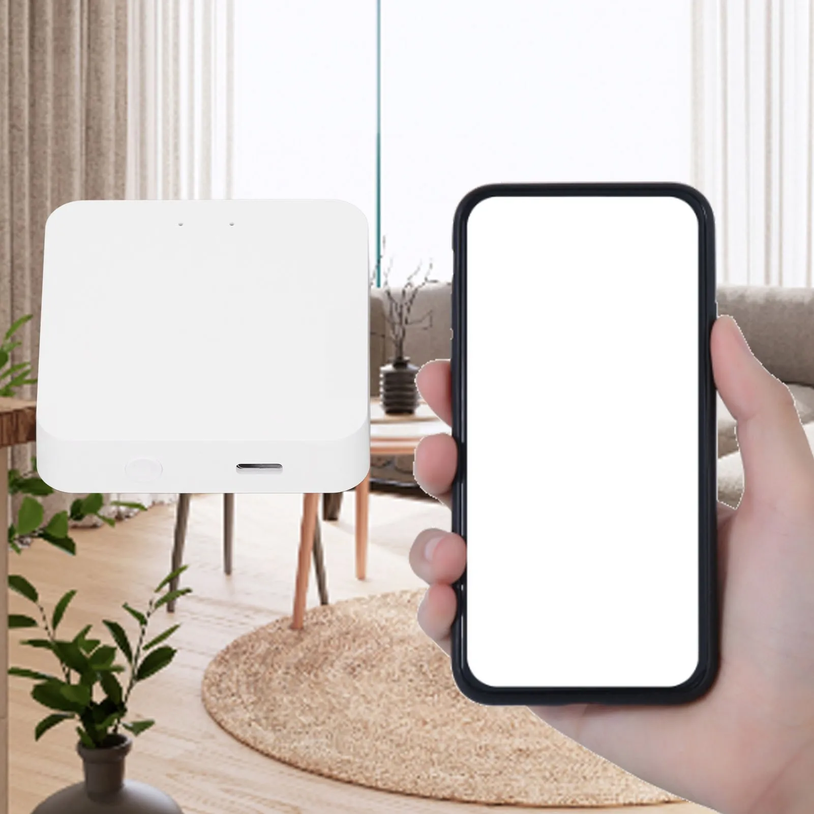 

Для шлюза Zigbee Hub 2,4 ГГц Wi-Fi Bluetooth Приложение Дистанционное управление Тип C Концентратор для умного дома Товары для умного дома Для шлюза Zigbee Hub