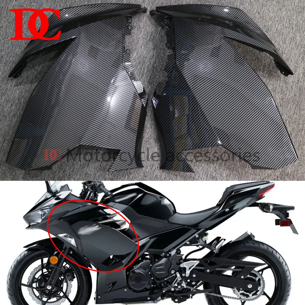 

Front Upper Side Panel Cover Plate Fairing Turn Signal Water Tank Shield For NINJA400 ninja250 2018 2019 2020 22021 2022 2023