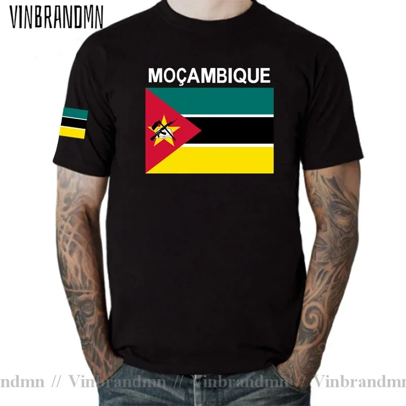 Mozambique Mens Tshirt Africa Fashion Jerseys Nation Team Tshirt 100% Cotton T-shirt Clothing Sports Tees Country MOZ Mozambican